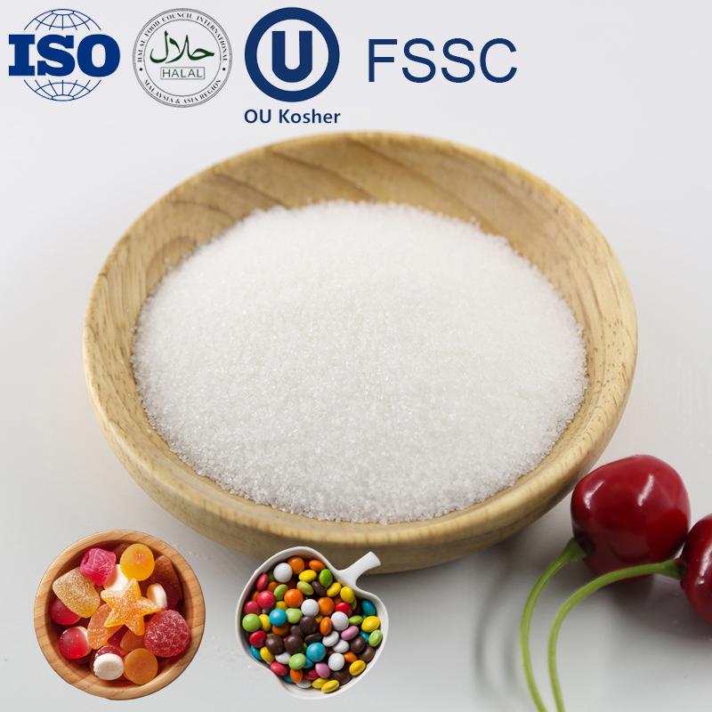 Food Grade Ingredients Anti-sticking Agent Coated Citric Acid for Soft Candy