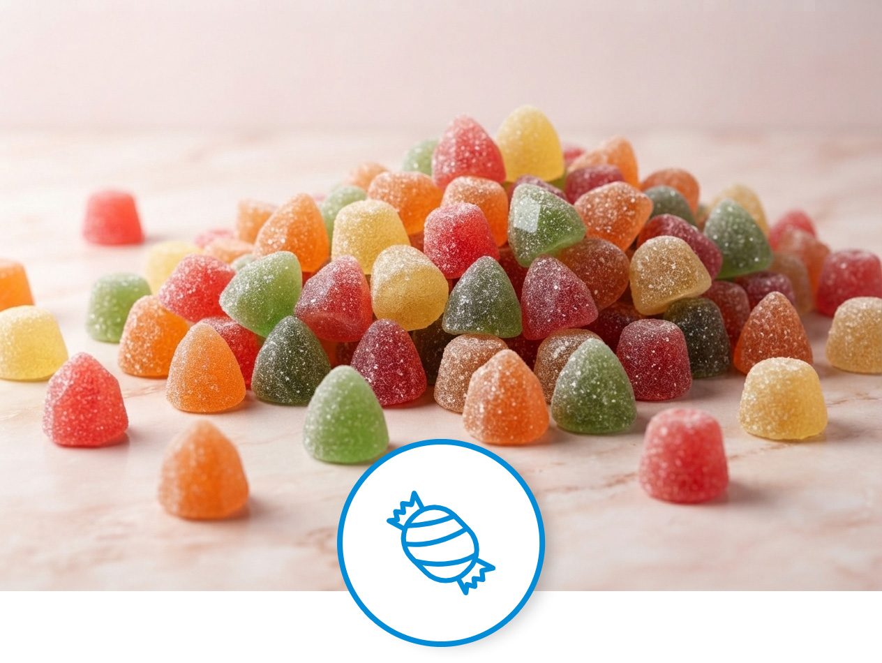 Food ingredients and additives for confectionery products